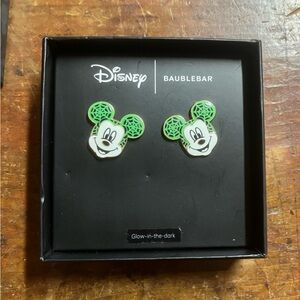 BaubleBar Green Disney Crystal Jewelry Earrings